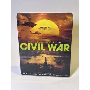 Civil War (4K UHD, Blu-Ray, NO DIGITAL, 2024) w/ SLIPCOVER - LIKE NEW!